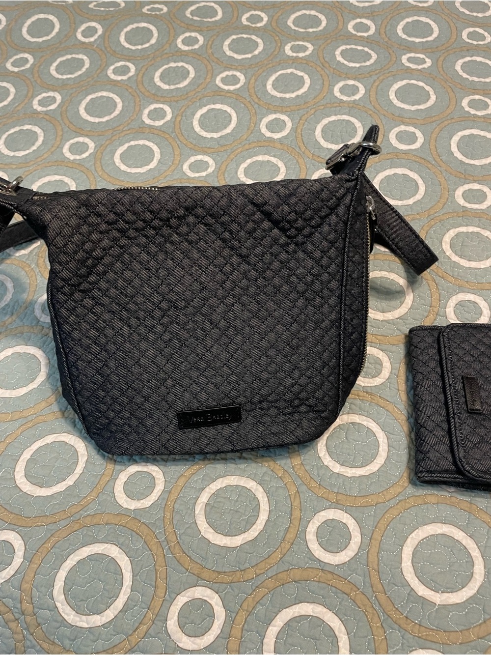 Vera Bradley Black Quilted Crossbody Bag
